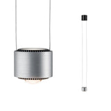 LED -riipuslamppu Aldan Schwarz, alumiini harjattu