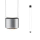 LED Pendelleuchte Aldan Schwarz, Alu-Gebürstet, moderne Technik, elegantes Design, individuell einstellbare Pendellänge.
