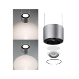 LED -riipuslamppu Aldan Schwarz, alumiini harjattu