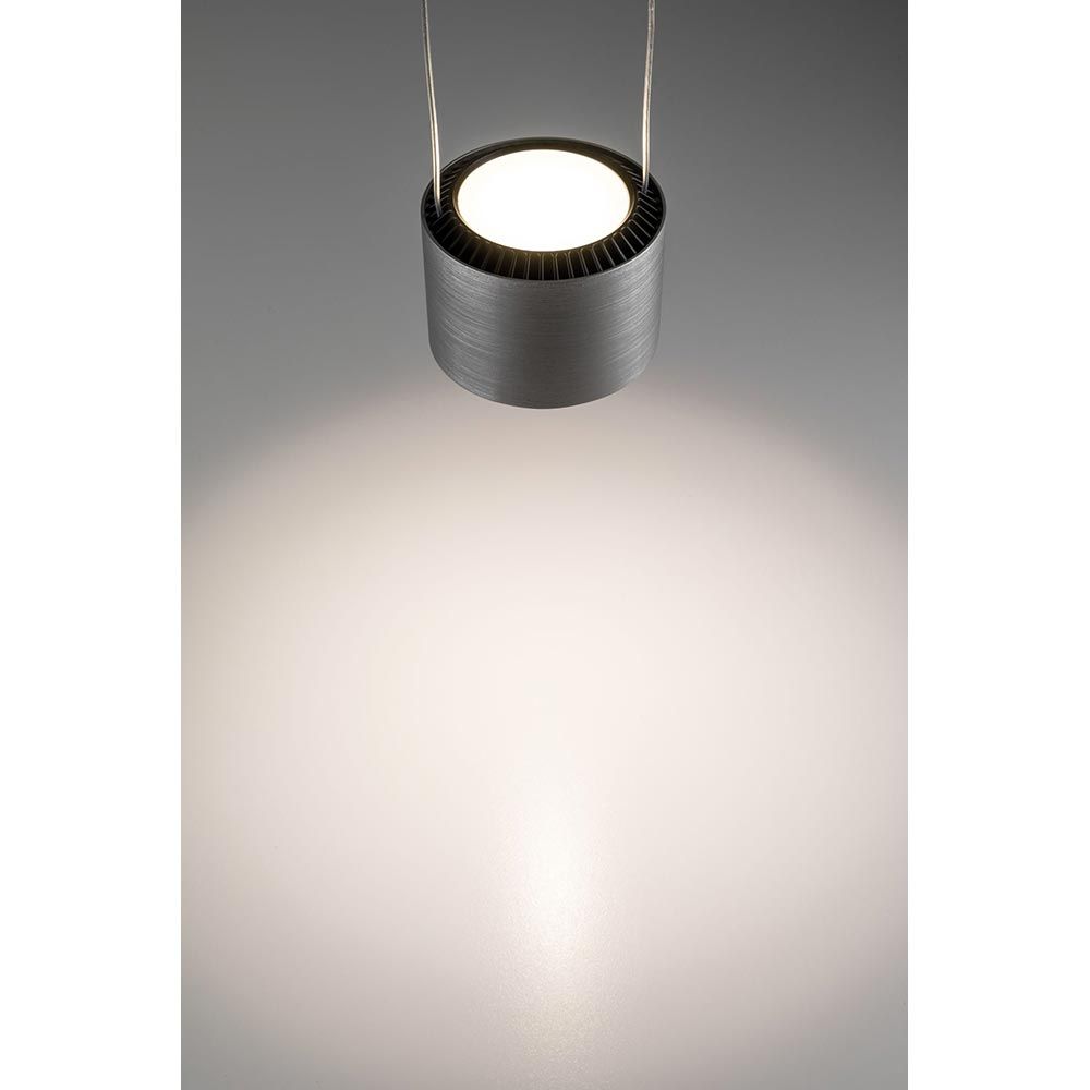 LED -riipuslamppu Aldan Schwarz, alumiini harjattu
