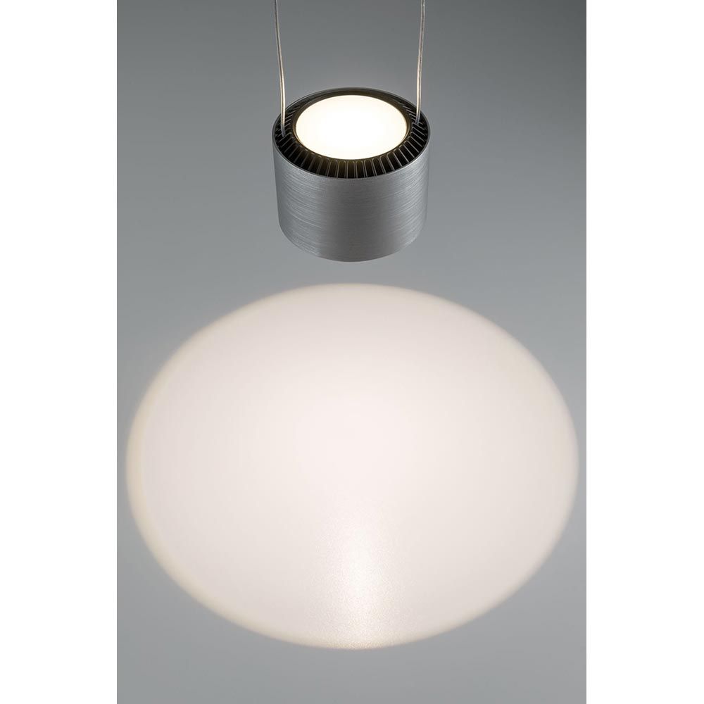 LED -riipuslamppu Aldan Schwarz, alumiini harjattu