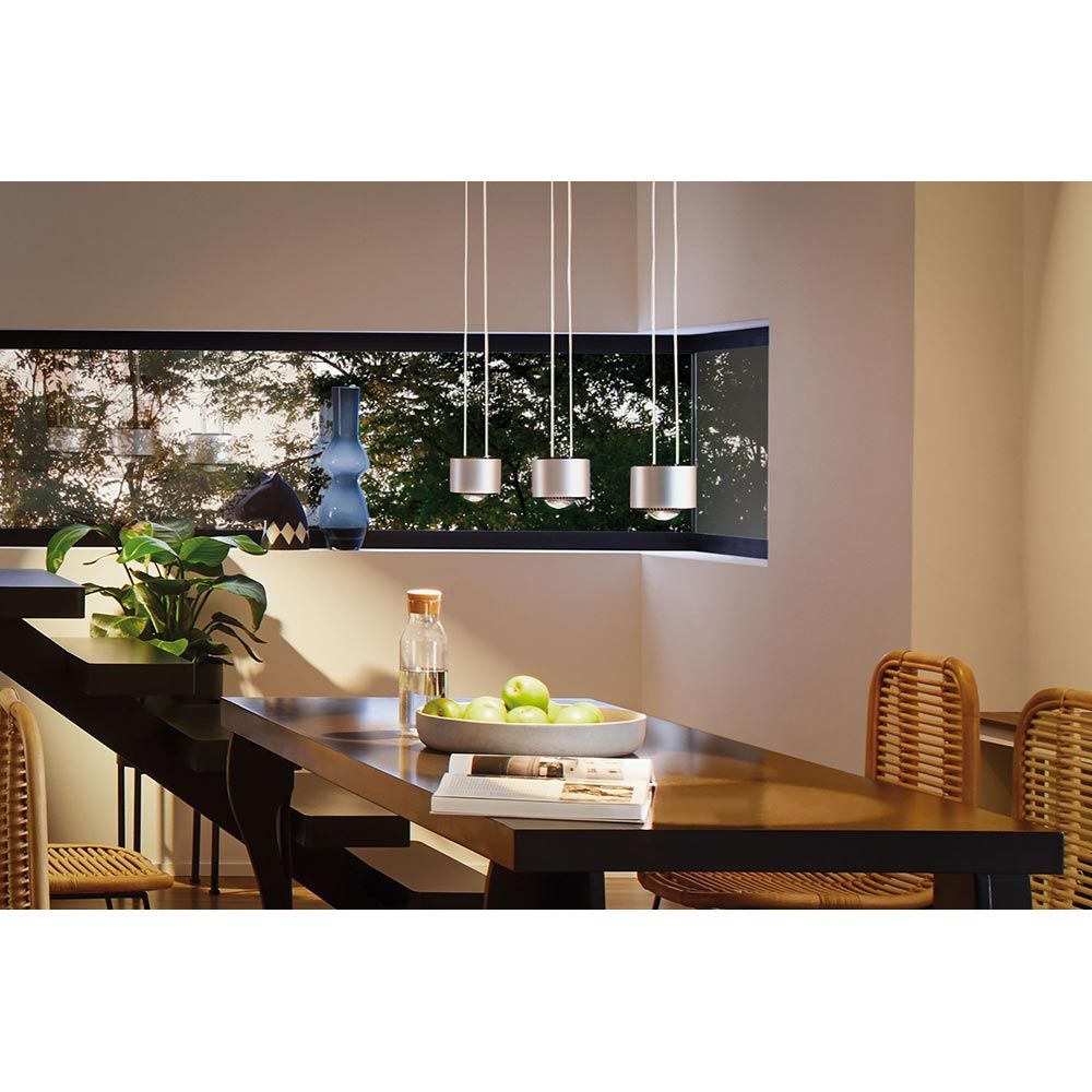 LED -riipuslamppu Aldan Schwarz, alumiini harjattu