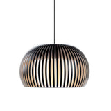 LED Pendelleuchte Atto 5000 aus Holz Ø 34cm