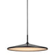 LED Pendelleuchte Balance in modernem Design, hängend mit schwarzem Gehäuse und sanftem Licht.