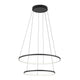 LED Pendelleuchte Circolo Ø 60cm 3000K Schwarz