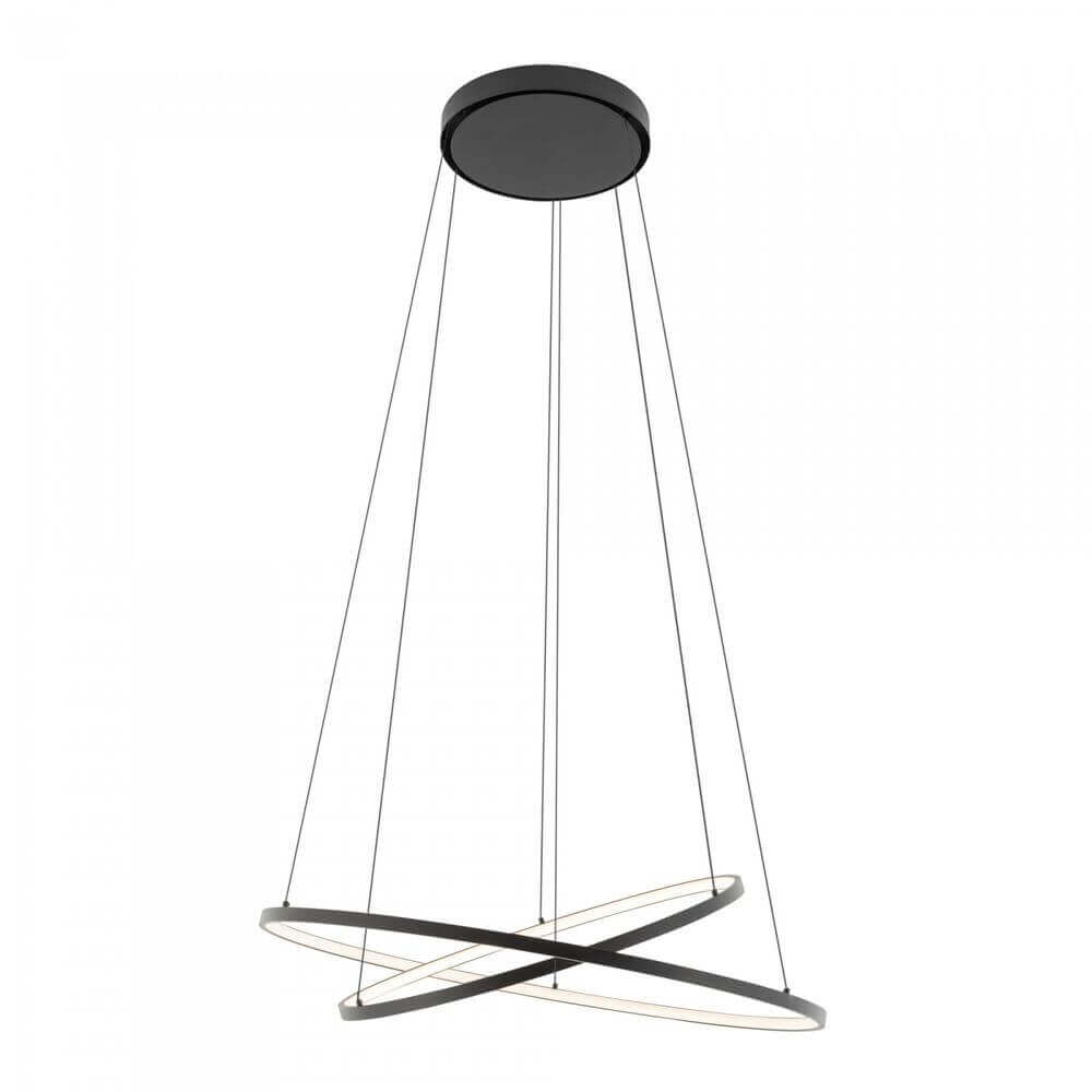 LED PENDANT LAMP CIRCOLO Ø 60cm 3000K noir