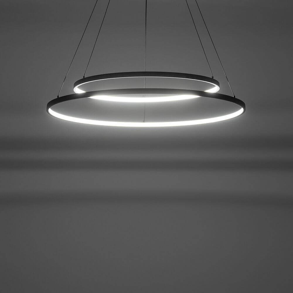 LED Pendelleuchte Circolo Ø 60cm 3000K Schwarz