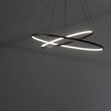 LED pendant lamp Circolo Ø 60cm 3000K black