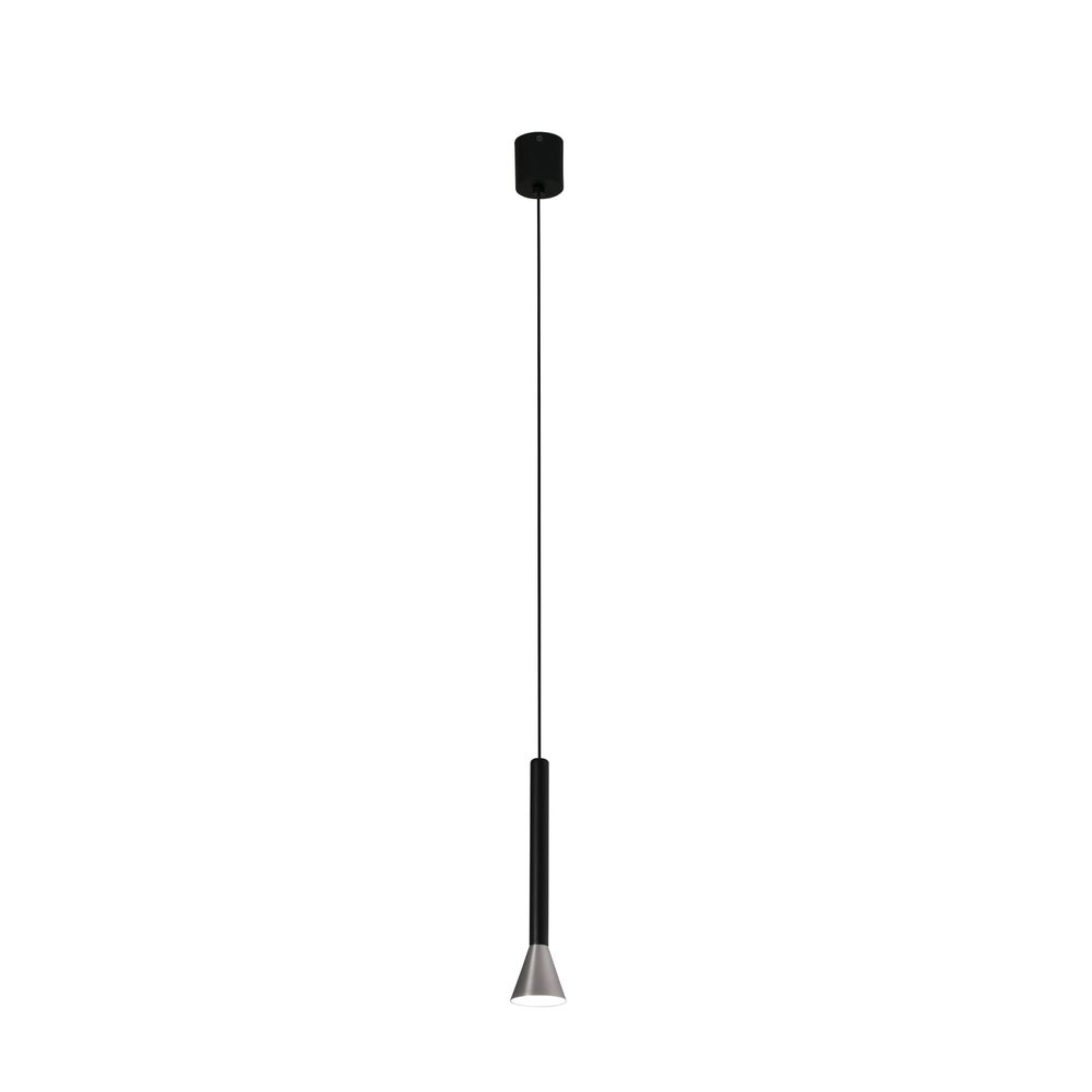 Suspendu LED Danka 6W 3000K nickel-satin, noir