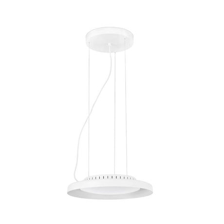 LED Pendelleuchte DOLME Ø 40cm Weiß - elegante und moderne Raumbeleuchtung in Weiß.