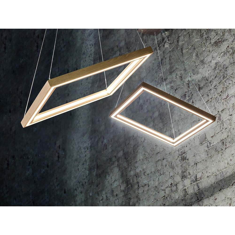 LED Pendelleuchte Legno 5320lm Eiche-Geölt – Hängelampen aus geölter Eiche in modernem Design.