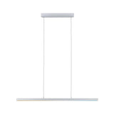 Moderne LED Pendelleuchte Lento in Weiß, dimmbar von 2700-6000K, höhenverstellbar und mit Bluetooth Steuerung.