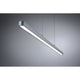 LED Pendelleuchte Lento CCT-Dimmbar 2700-6000K Weiß in modernem Design mit matt-chromfarbener Ausführung.