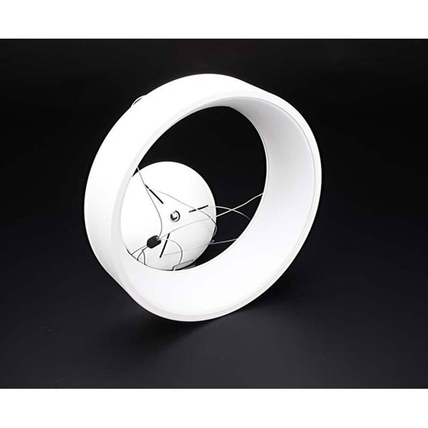 LED Pendel Loop 45cm ring 1100lm dæmpbar varm hvid i minimalistisk design på sort baggrund.