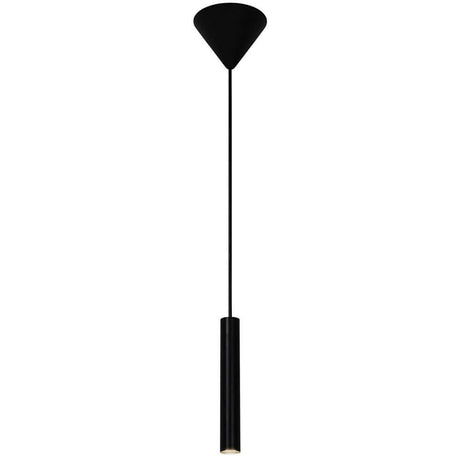 LED Pendelleuchte Omari in modernem, minimalistischem Design mit schwarzem Finish.