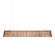 LED Pendelleuchte Owalo 7000 aus Holz 100cm