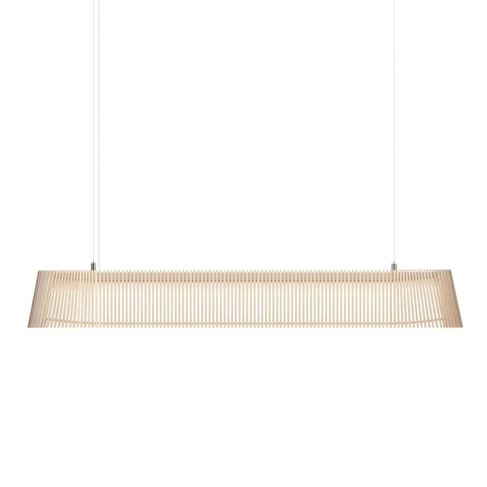 Lâmpada pendente LED Owalo 7000 feita de madeira 100cm