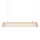 LED Pendelleuchte Owalo 7000 aus Holz 100cm