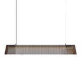 Lampe à pentence LED Owalo 7000 en bois 100 cm