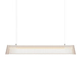 Lâmpada pendente LED Owalo 7000 feita de madeira 100cm