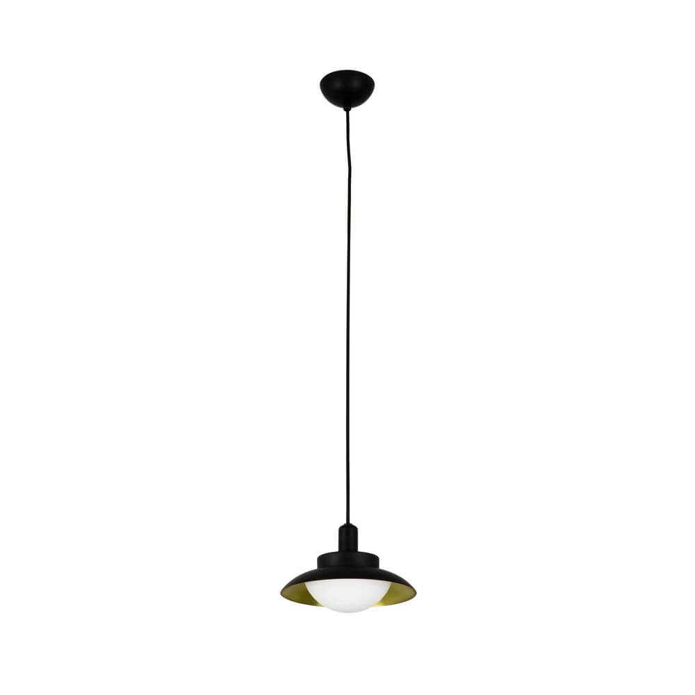 LED Pendelleuchte SIDE Schwarz, Goldfarben