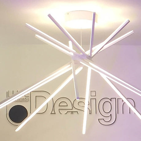 LED Pendelleuchte Shanghai Weiß mit modernem Design und direkter sowie indirekter Lichtabstrahlung.