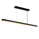 LED Pendelleuchte Skylar in schwarz mit modernem und minimalistischem Design und integrierter Dimmfunktion.