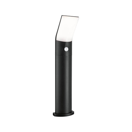 LED Sensor- Pollerleuchte Adya Anthrazit IP54 mit Bewegungsmelder für gleichmäßige Ausleuchtung im Außenbereich.