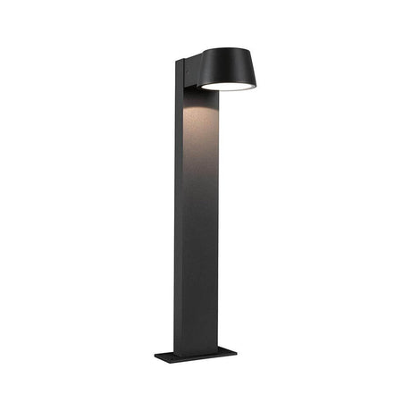 LED Bollard luminaire Capea anthracite aluminium, stylish outdoor lighting made of aluminium with 6 watts.