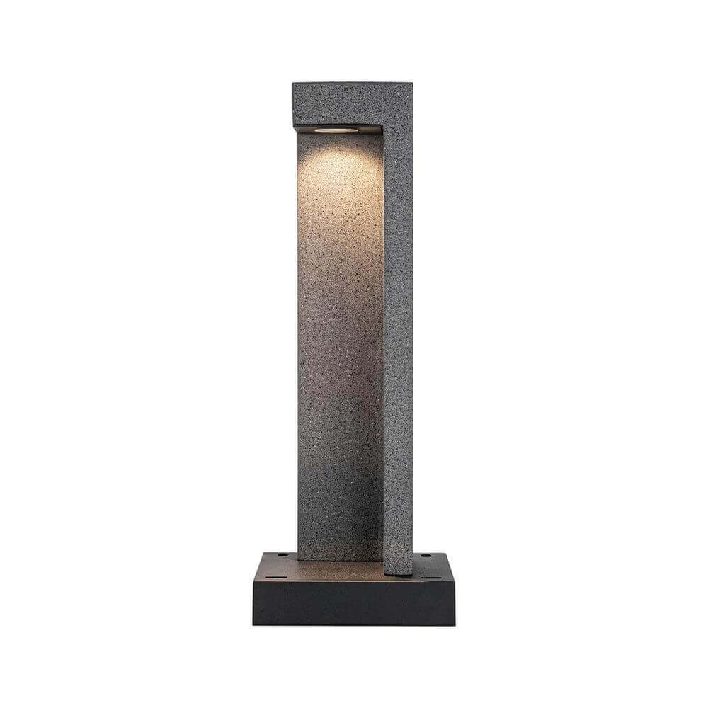 LED bollard lamp concrea black sandstone concrete IP65