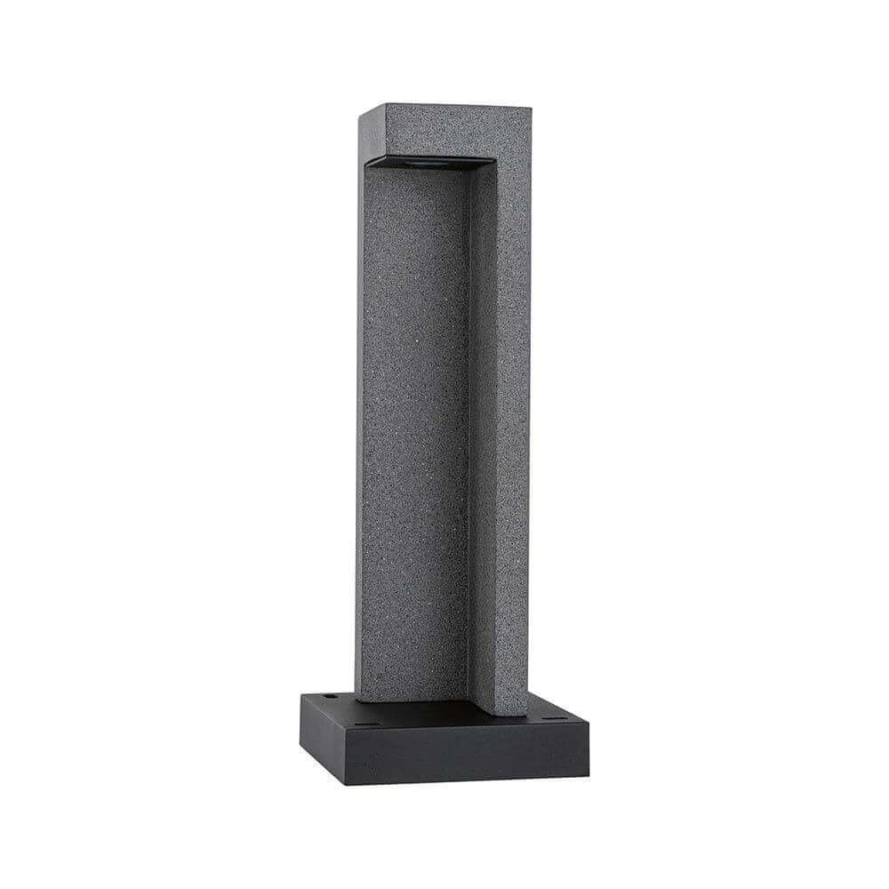 LED bollard lamp concrea black sandstone concrete IP65