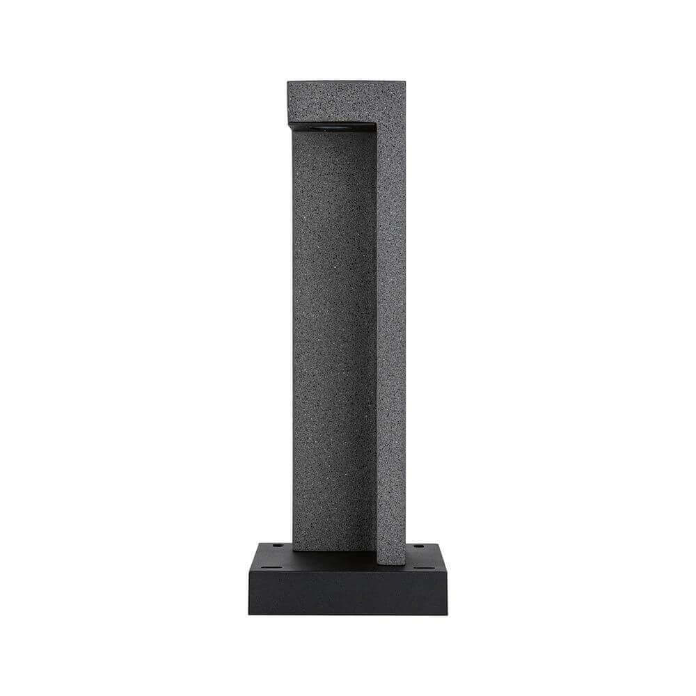 LED bollard lamp concrea black sandstone concrete IP65