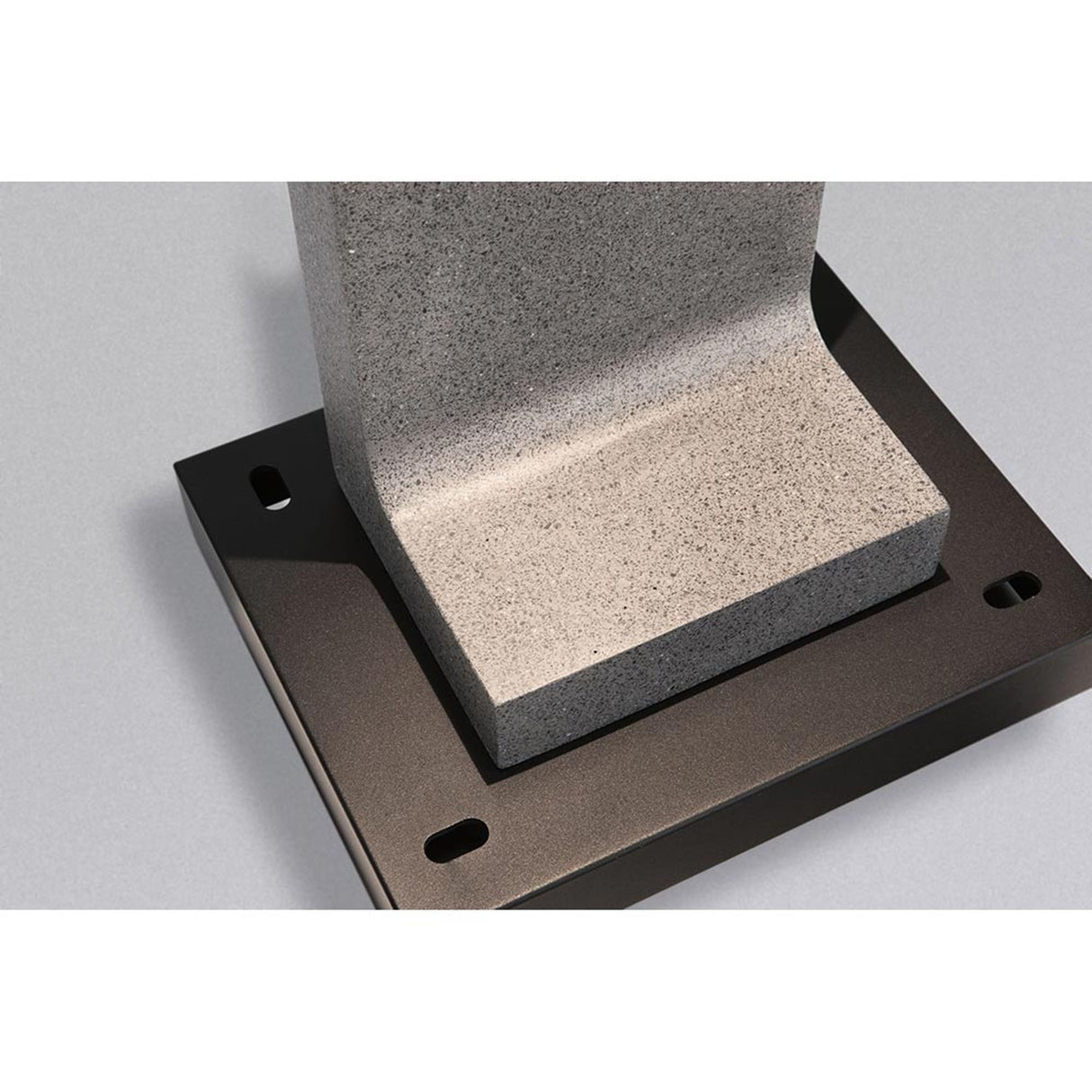 LED Beton Pollerleuchte Concrea Dunkler Sandstein IP65