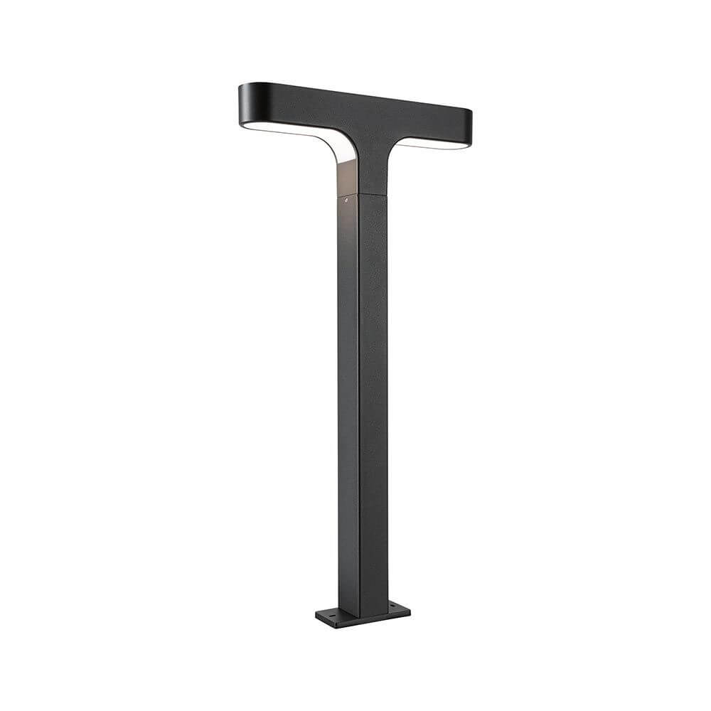 LED Pollerleuchte Dobla Anthrazit Aluminium - moderne Pollerleuchte mit blendfreiem Licht in anthrazit