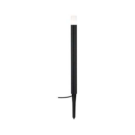 LED Luminaire de chemin et borne Flarea 60 cm noir IP65 au design noir pour une lumière sans éblouissement en extérieur.
