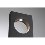 LED Pollerleuchte Ivo Grau Metall IP65