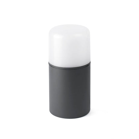 LED Pollerleuchte MUGA IP65 Dunkelgrau mit modernem Design in dunkler Farbe
