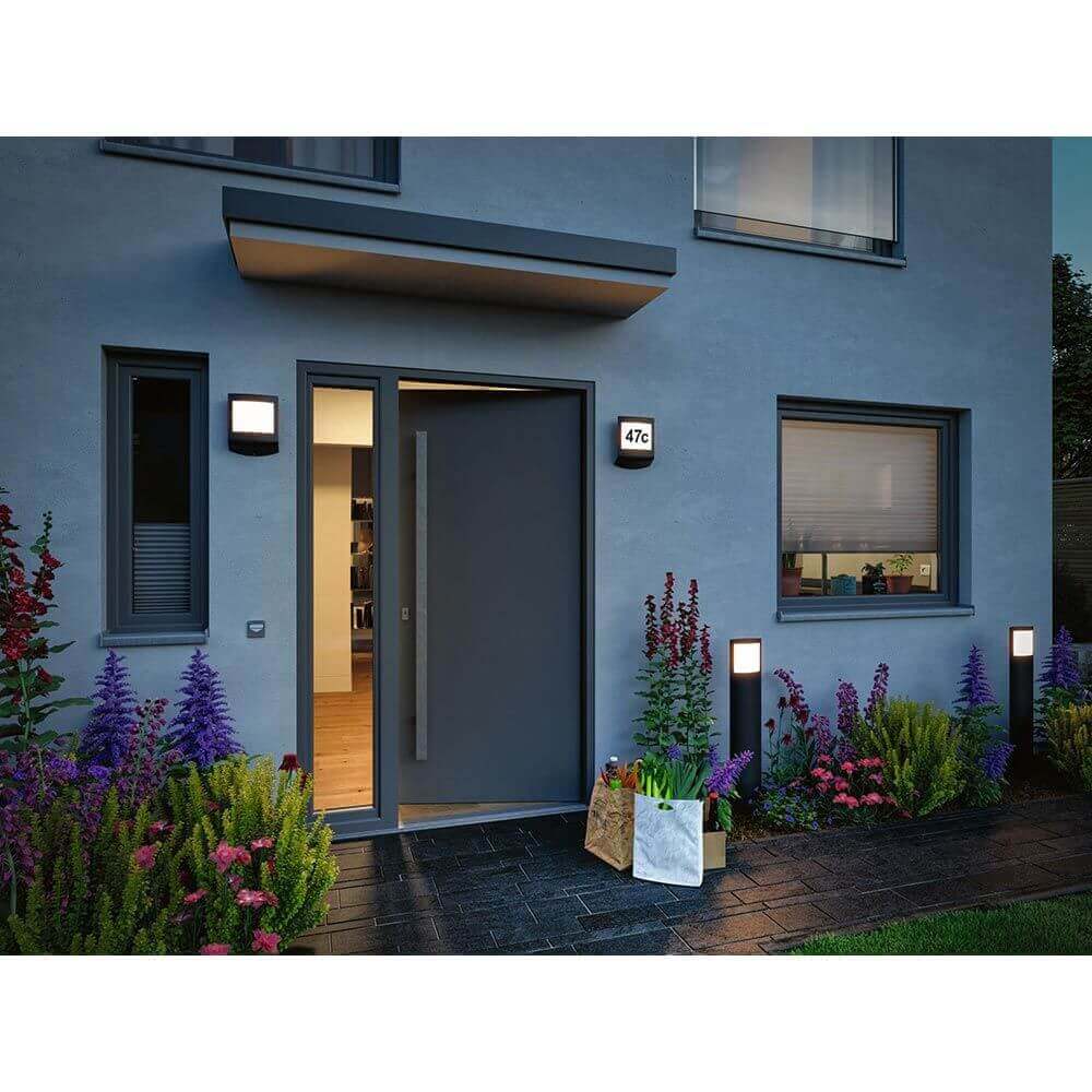LED PollerLuchte PADEA with movement and twilight sensor
