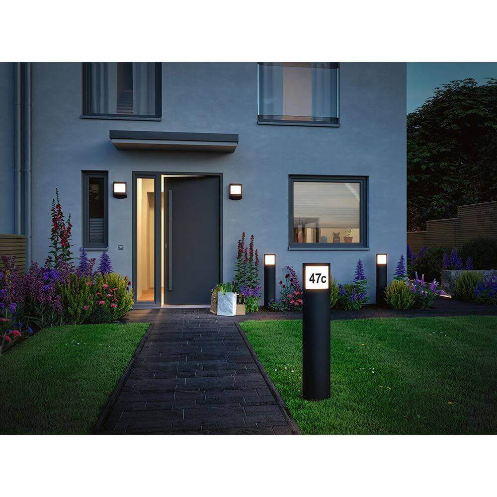 LED PollerLuchte PADEA with movement and twilight sensor