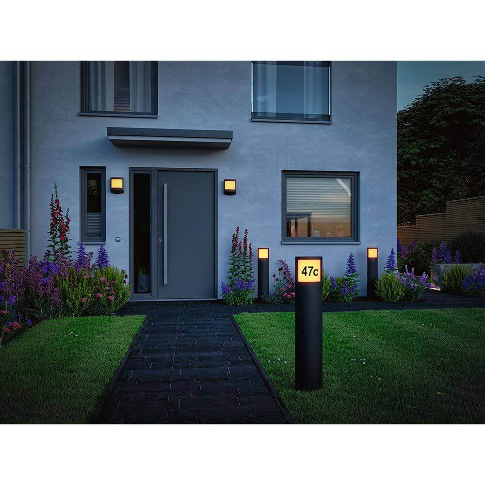 LED PollerLuchte PADEA with movement and twilight sensor