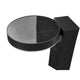 LED Pollerleuchte Rica Round Solar IP44 mit modernem, minimalistischem Design und Solarpanel.