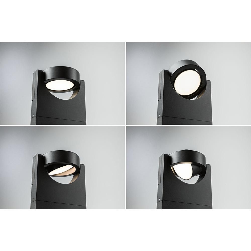 LED Bollard Lamp Swivea antrasiitti