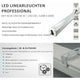 LED Linearleuchten Professional 150cm 4000K IP66 für Innen- und Außenanwendungen, robust und einfach montierbar.