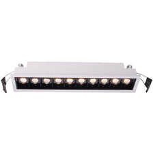 LED Grid recessed light Line 1545lm10x2W warm white in a modern design with 10x2W LEDs.
