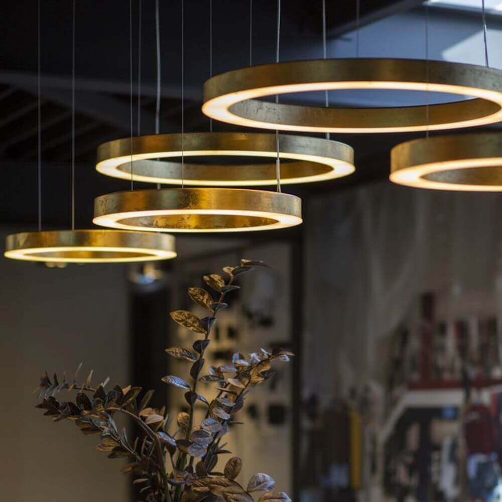 LED Ring-Hängelampe Esmee Ø 100cm Gunmetal