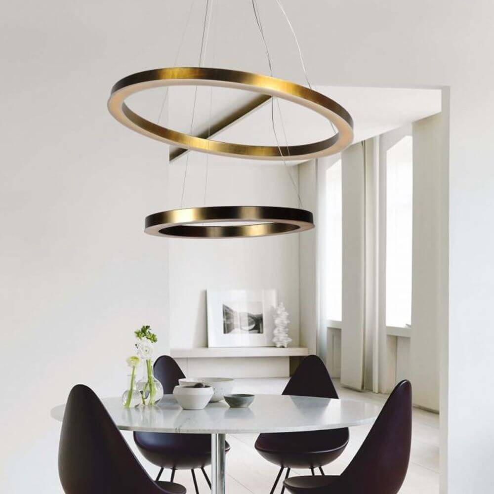 LED Ring-Hängelampe Esmee Ø 100cm Gunmetal