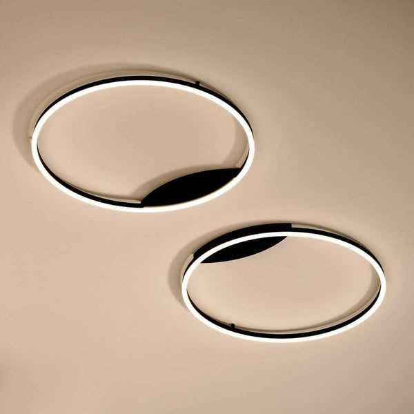 s.luce LED Lampada da parete e plafoniera Ring Dimmerabile moderna rotonda, plafoniere decorative e minimaliste dal design elegante