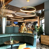 s.luce Made LED-Ring XL Pendelleuchte Treppenhaus Dimmbar RAL