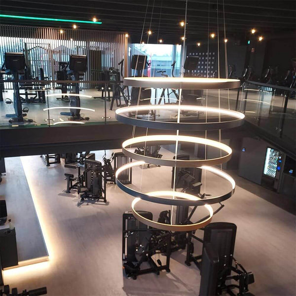s.luce Made LED-Ring XL pendant light Ø up to 230 cm Dimmable RAL 