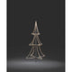 LED Schlauchsilhoutte Tannenbaum 3D klein 216 Warmweiße Dioden IP44 auf dunklem Hintergrund
